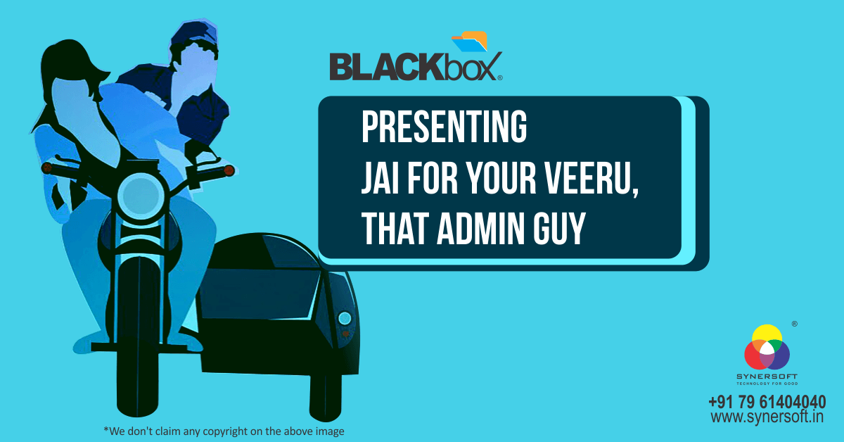 Presenting Jai for your Veeru, that admin guy