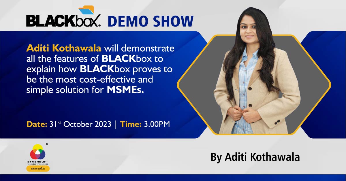 BLACKbox Demo show by Aditi Kothawala