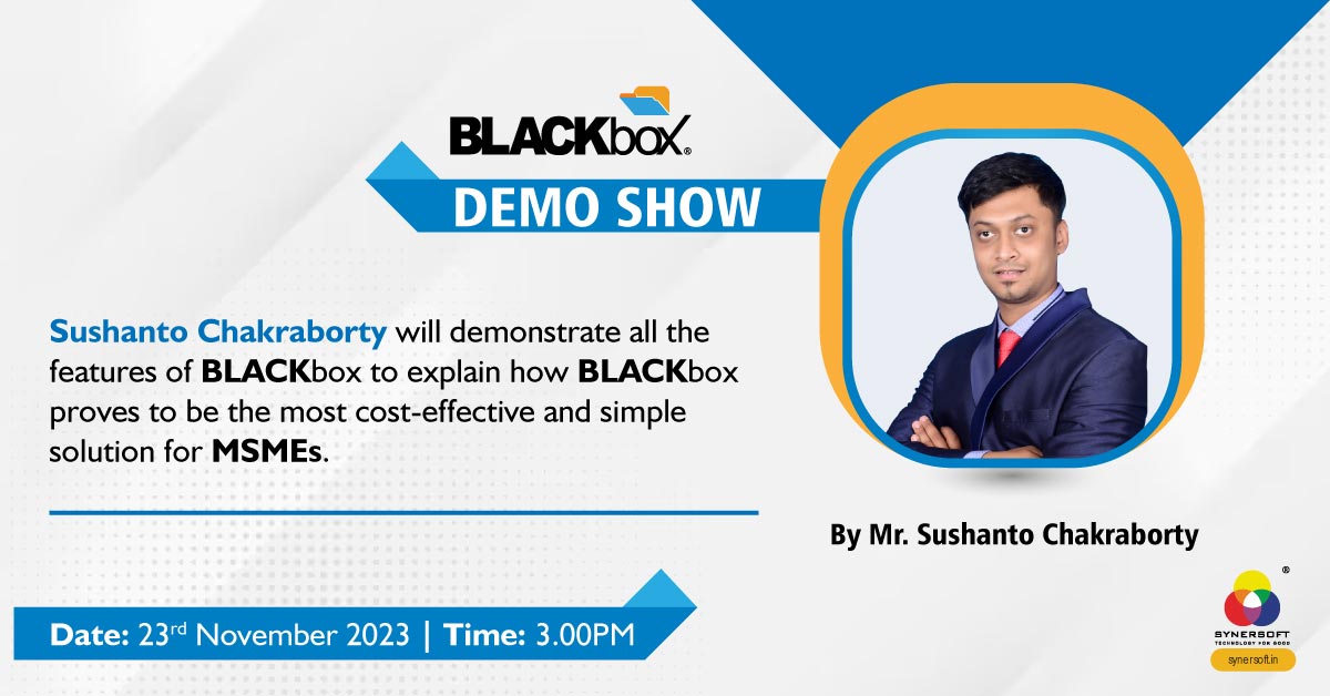 BLACKbox Demo Show by Sushanto Chakrobarty