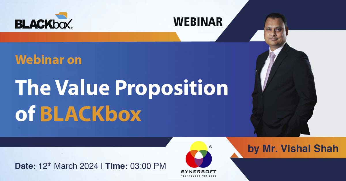 Webinar on the Value Proposition of BLACKbox by Vishal Prakash Shah